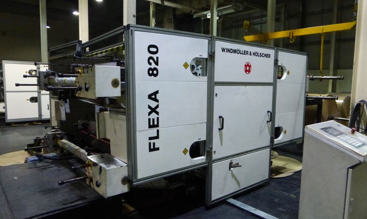 Windmoller & Holscher Flexa 820 flexographic end printer.