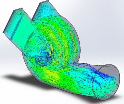Figure 2: Flow model, 6MW fan.