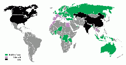 Figure 3: Map of countries that have HeidelbergCement and Italcementi cement production facilities.