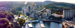 The Norcem Brevik plant will see a major CCS project come to fruition in 2024. Source: HeidelbergCement.