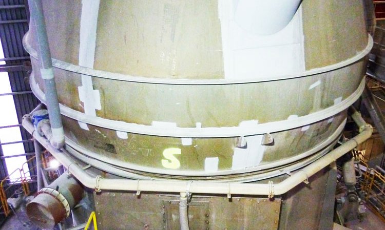 At the heart of the process is a 100t/hr Loesche vertical roller mill, with a 4.6m table diameter and a 3.1MW drive.