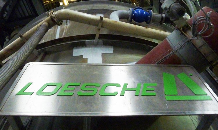 At the heart of the process is a 100t/hr Loesche vertical roller mill, with a 4.6m table diameter and a 3.1MW drive.