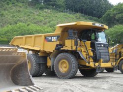 773 G series off-highway truck at the Chichibu Demonstration Centre.