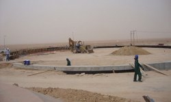 Wide view of the new HFO storage facility.