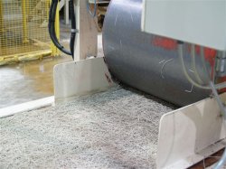 Picture 7: Wood wool cement board production (distribution step) by Eltomation plant.