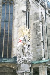 You can find the same Leitha limestone in Vienna's St. Stefan's Cathedral as in the Mannersdorf plant's kiln.