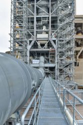 Extensive construction work, including 5000t of structural steel, was carried out by Hoffmeier Industrieanlagen. Source: Hoffmeier Industrieanlagen.