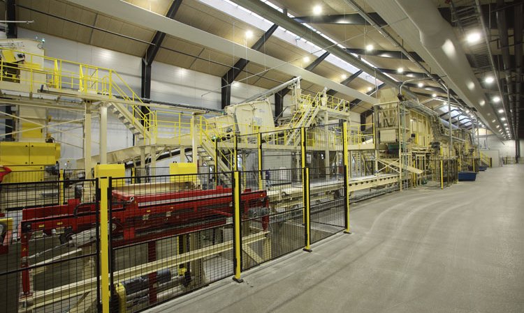 A modern WWCB Plant for 60cm wide WWCB, with a plant capacity of up to 12,000m2/day.