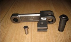 Sample of chain parts from option 1 as shown to the cement plant operator.