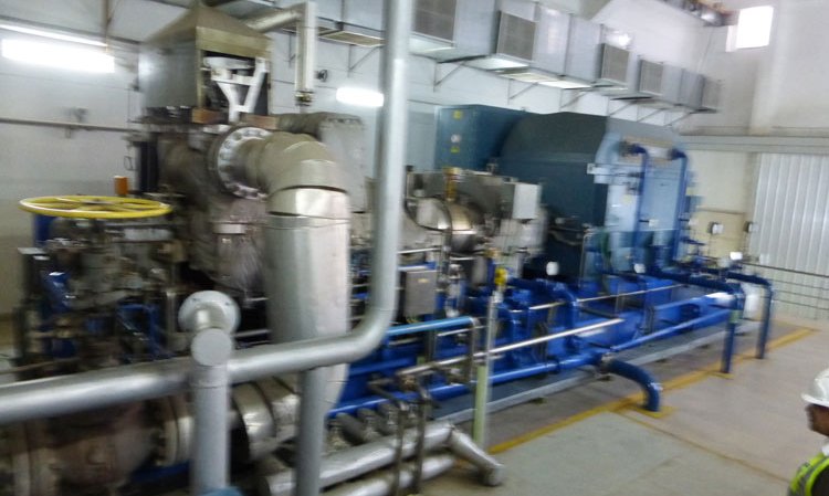 The Wasabi Energy/FLSmidth 8.6MW Kalina Cycle waste heat recovery plant at the Khairpur cement plant.