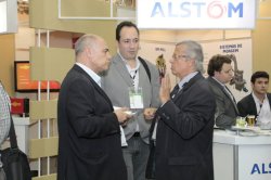 The Alstom stand in the main exhibition area.