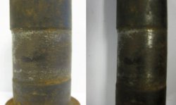 Worn out chain pins from the old design.