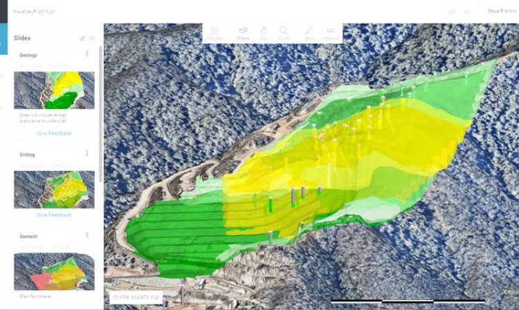 The Leapfrog geological modelling platform.