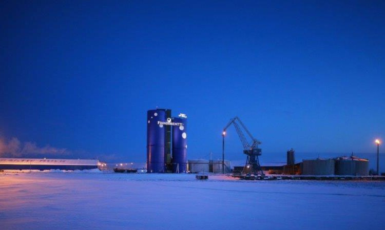 Finnsementti’s Oulu terminal was opened in 2012. Source: Finnsementti website.