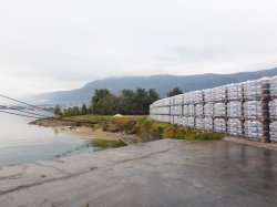 Figure 9: Bagged CEM II ready for export to Libya by sea.