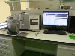 Figure 13: Particle size analysis is another one of the tests routinely performed at Norm Sement.