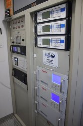 Emissions monitoring electronics at the plant, from C.E.M. Solutions.