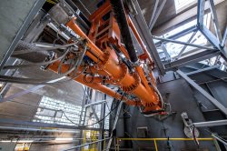 The main burner, supplied by Greco. Source: HeidelbergCement.