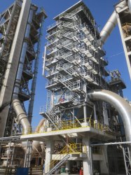 Figure 2: The PH boiler on Line 1 has an unusual U-shaped route, a world first for a PH WHR boiler.