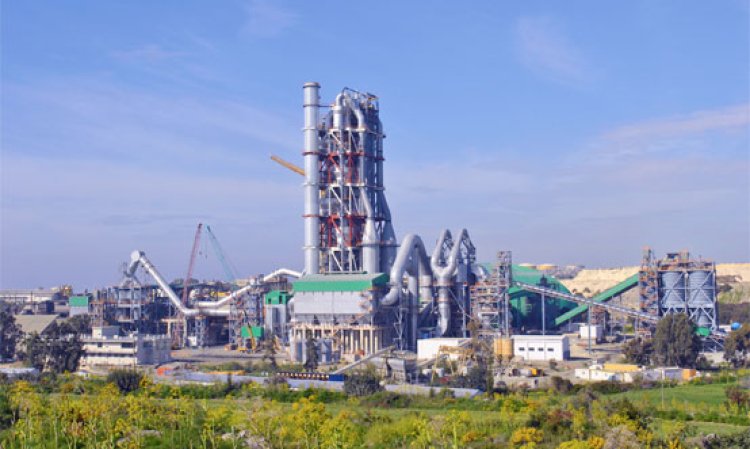 Cement plant build by Tianjin Cement Industry Design and Research Institute, part of CNBM & Sinoma.