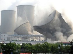 Two 125MW coal-fired power plants being destroyed in Zhejiang, China. Source: http://www.businessinsider.com/this-is-why-china-is-winning-the-green-tech-race-2010-9?IR=T.