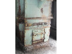 Before image showing the  bucket elevator installation at Rexnord's client in the United States.