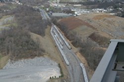 Following upgrades the plant is now completely surrounded by railroads. The plant can now despatch cement over a wider area than was originally envisaged.