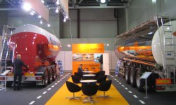 Feldbinder displayed two silo trailers at ComTrans 2011.