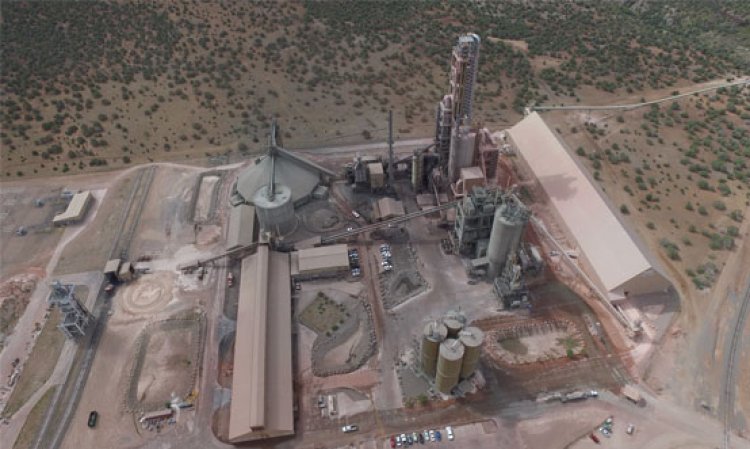 Overview of the Drake Cement plant, located in Paulden, Arizona.