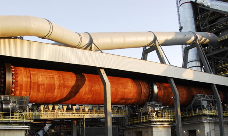 The kiln at the Ste Genevieve plant.