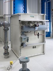 Figure 5: The Scheuch Impuls compact filter, as installed at the Hatschek cement plant, Gmunden, is a highly customisable technology which de-dusts by horizontal or vertical filter bags.