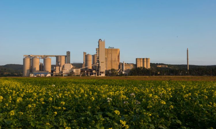View of the LafargeHolcim Mannersdorf plant in Austria, which will see full-scale CCS by 2030 as part of the Carbon2Product Austria (C2PAT) project.