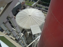 The IBAU Hamburg homogenisation silo can handle 12,000t of raw meal.