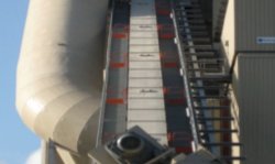 The rising section of the drag chain system installed at the UK 