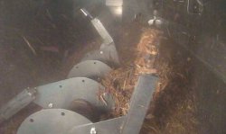 Drying tree cuttings and green garden waste in the test plant.