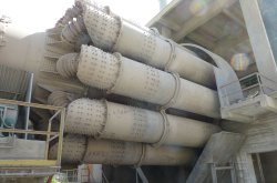 Figure 4: Both of the wet-process kilns have satellite coolers for clinker cooling.