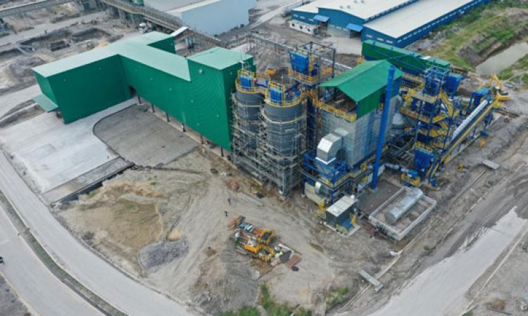 Construction of the ready2grind mill at the BIGBOSS Cement plant in Porac in mid November 2020.