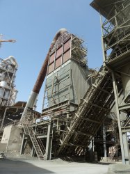 The new baghouse installed on Line 1 has drastically reduced emissions compared to the previous electrostatic precipitator.