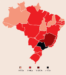 Figure 4: The apparent cement consumption in Brazil in 2013. Source: The SNIC.