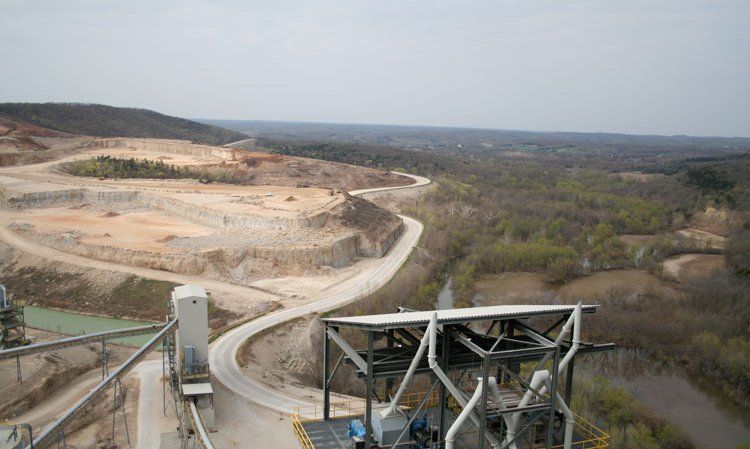 The plant has a 5km access road from the highway.