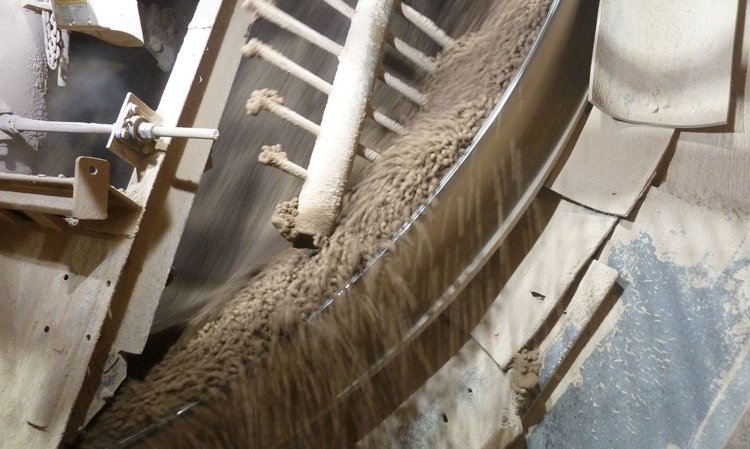 One of the plant’s two nodulisers.