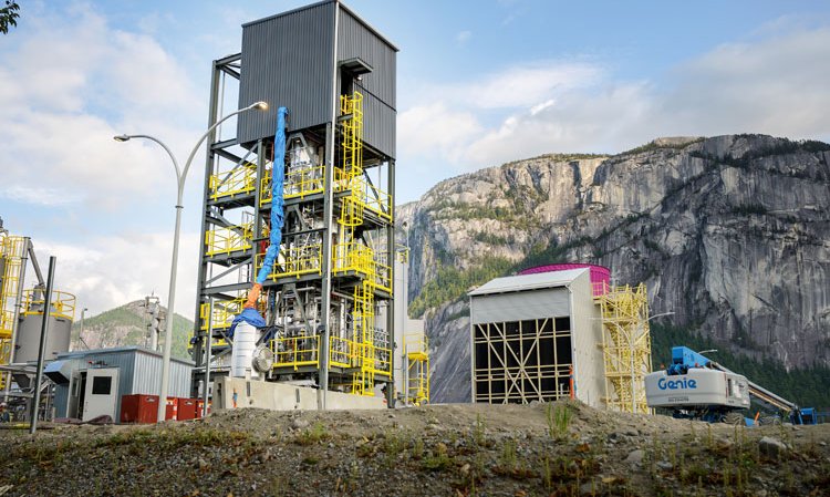 The Carbon Engineering Direct Air Capture (DAC) carbon capture plant, in Squamish, British Columbia, Canada. Source: David Buzzard / Shutterstock.com.