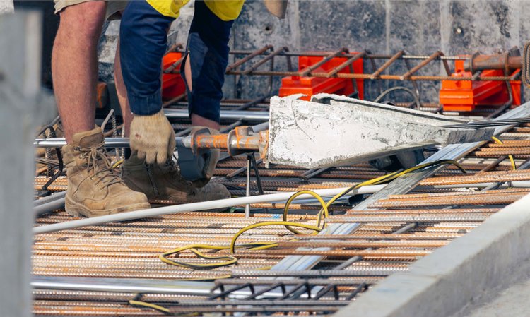 Concrete produced using alternative raw materials can be deployed in all the same ways as conventional ordinary Portland cement (OPC)-based concrete. Photo credit: Abdul Zreika via Unsplash and ALCCC.