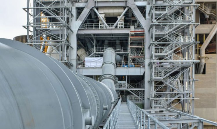 Extensive construction work, including 5000t of structural steel, was carried out by Hoffmeier Industrieanlagen. Source: Hoffmeier Industrieanlagen.